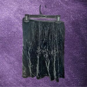 GAP Black Velvet Midi Skirt